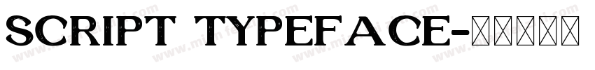 Script Typeface字体转换